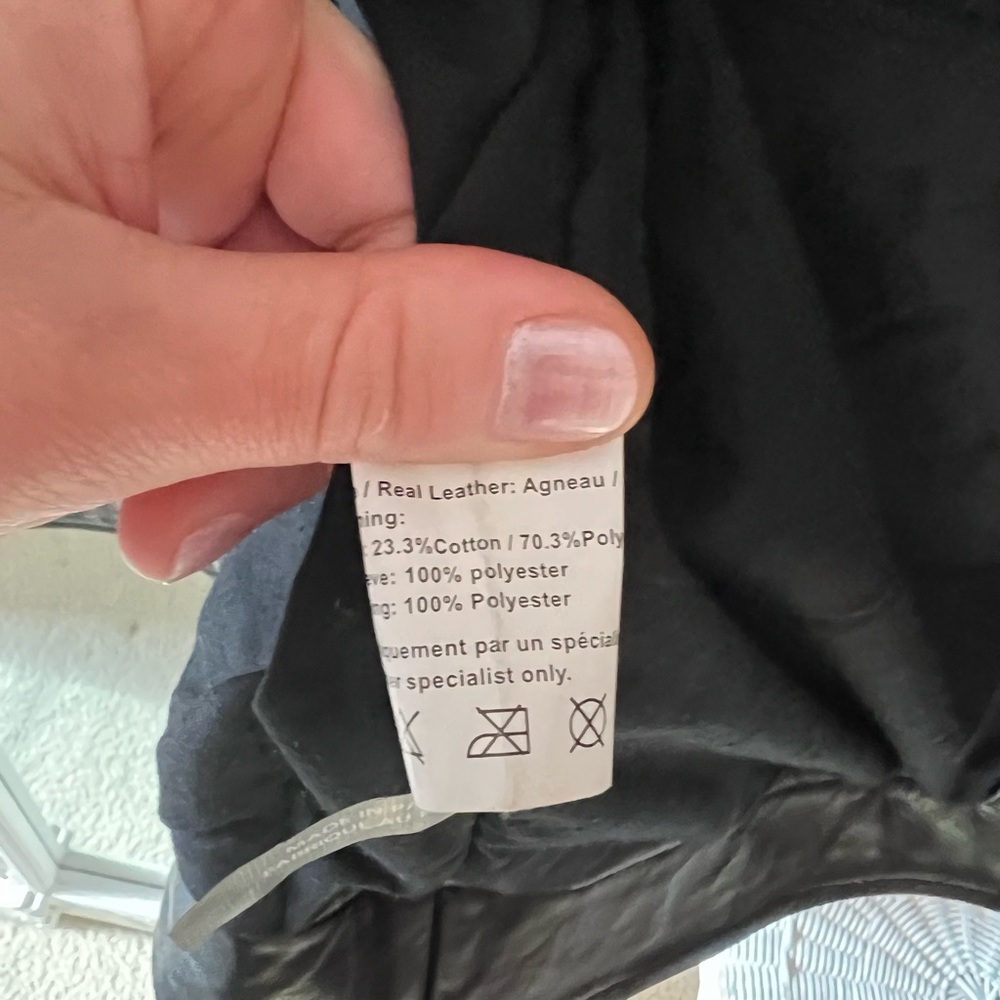 NWOT Each And Other Real Leather Moto Jacket - Picture 7 of 8